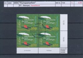 2004 "Europamarke" - Viererblock, ET - Stempel