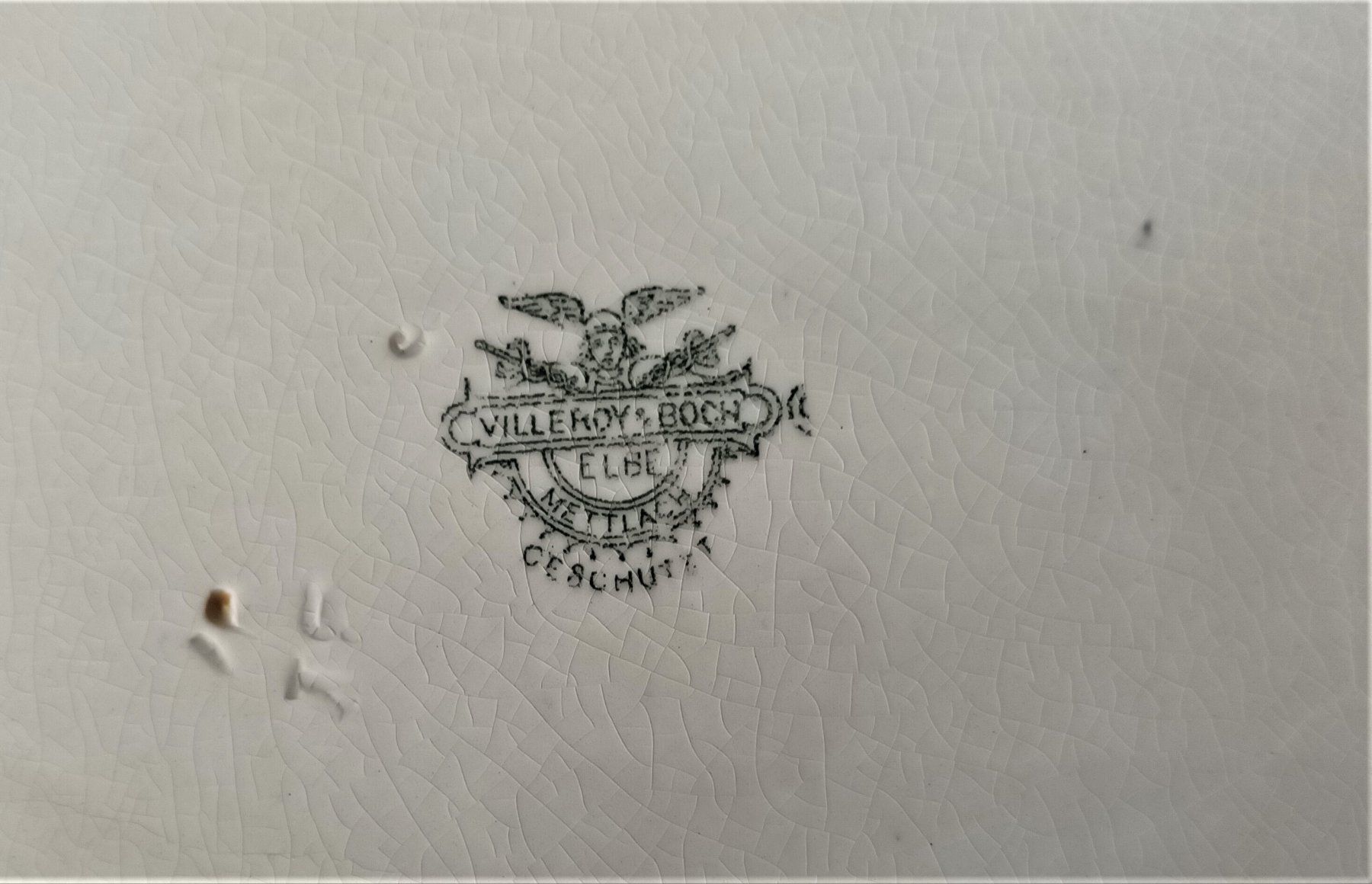 Villeroy & Boch Servierplatten: Villeroy & Boch Platte, alte Servierplatte, Elbe – Gebraucht aus Vaduz von Bergtiger 4