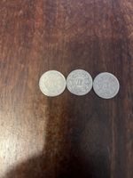 Schweizer Münzen: 3x 10 RappenJahrgänge 1944, 1962, 1952