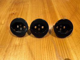 Frontset Steckdose Typ 23 Feller standard schwarz 3Stk.