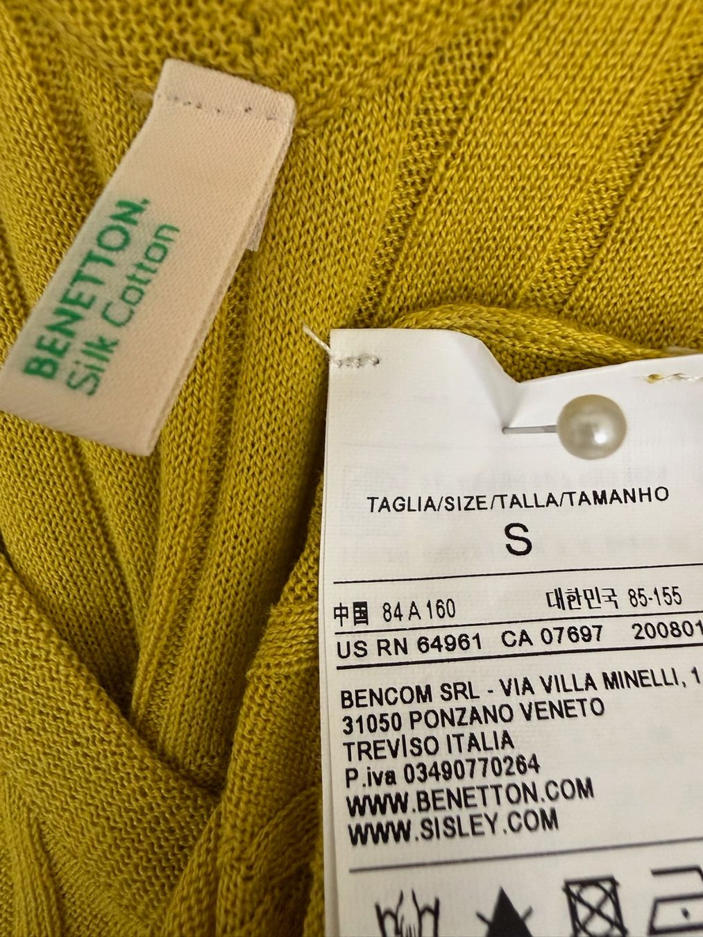 Benetton Tops: Benetton - Top - S - Soie/coton – D'occasion à Sion par accroshoes 5