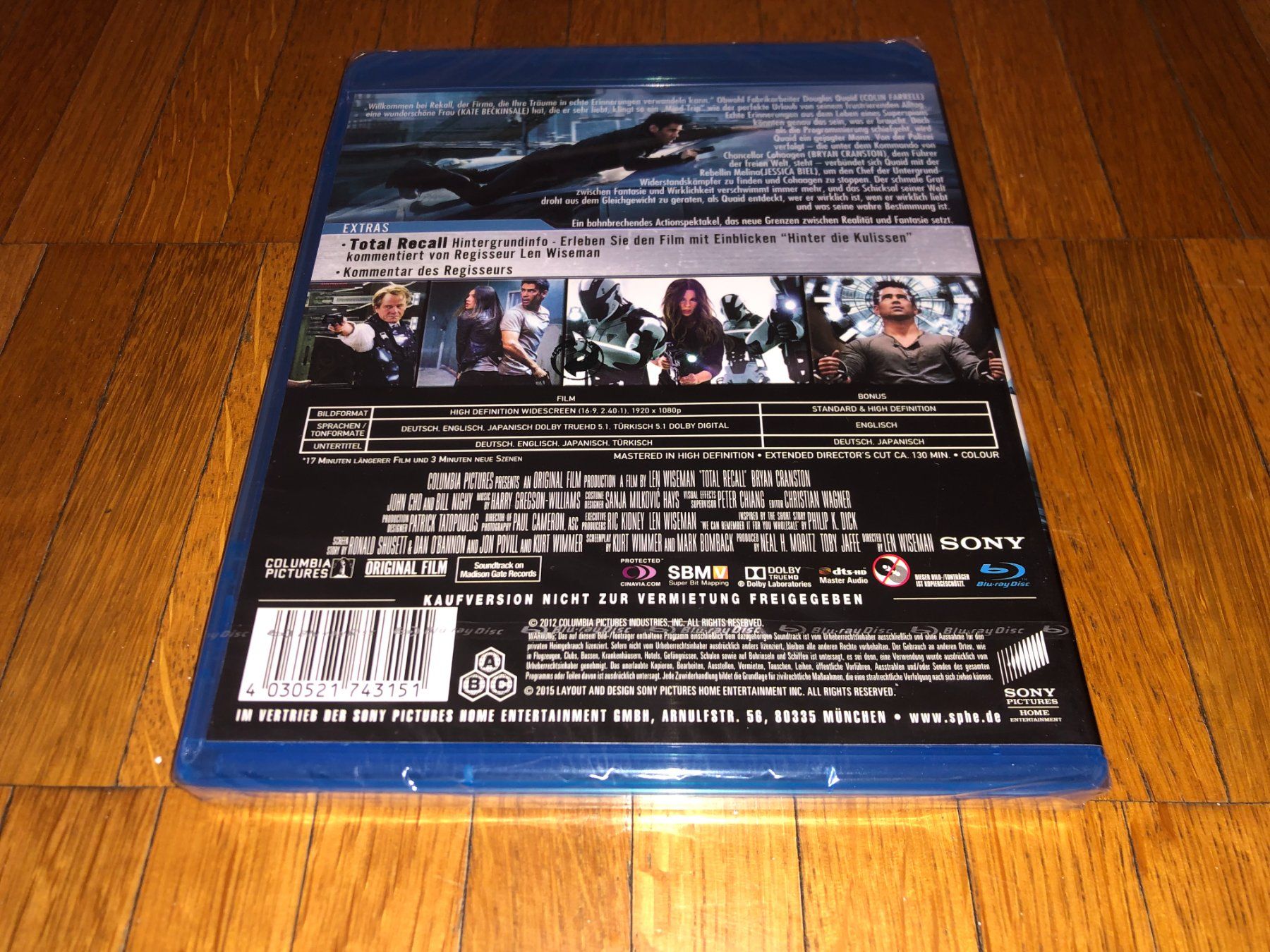 Alle DVDs: Total Recall - Remake - BLU-RAY - UNCUT – Neu und originalverpackt aus Basel von havsok 1