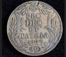 Zurich 10 Schilling 1808, schöne Patina, ungereinigt