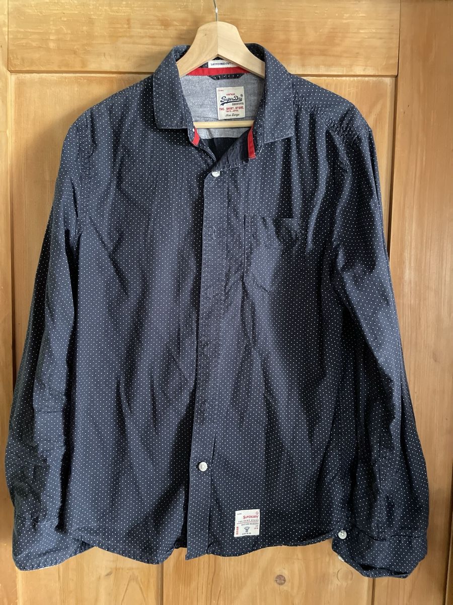 Camicie: Super Dry Hemd - blau – Usato da Bern venduto da Klangkid