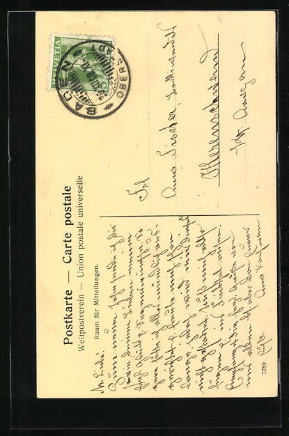 Cartoline postali: AK Baden, Schloss Schartenfels, 1908 – Usato da Berlin venduto da bartko-reher 1
