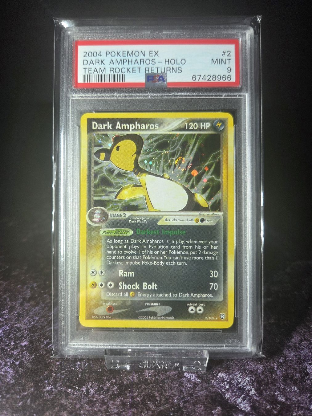 Pokémon Sammelbilder & Trading cards: 2004 POKEMON EX TEAM ROCKET RETURNS 2 DARK AMPHAROS HOLO – Gebraucht aus Lauerz von gp9_zt9k 5