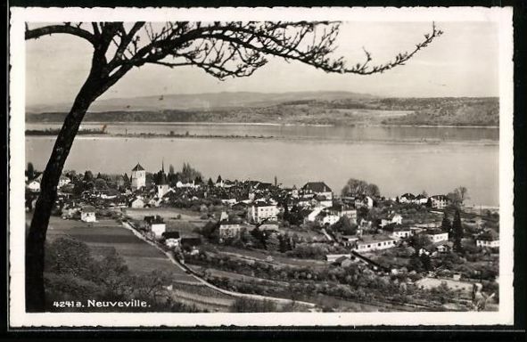 Cartoline postali: AK Neuveville, Teilansicht, 1938 – Usato da Berlin venduto da bartko-reher