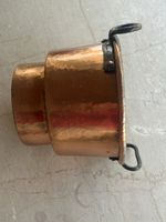 Pentola rame decorativa manici ferro conico 21cm