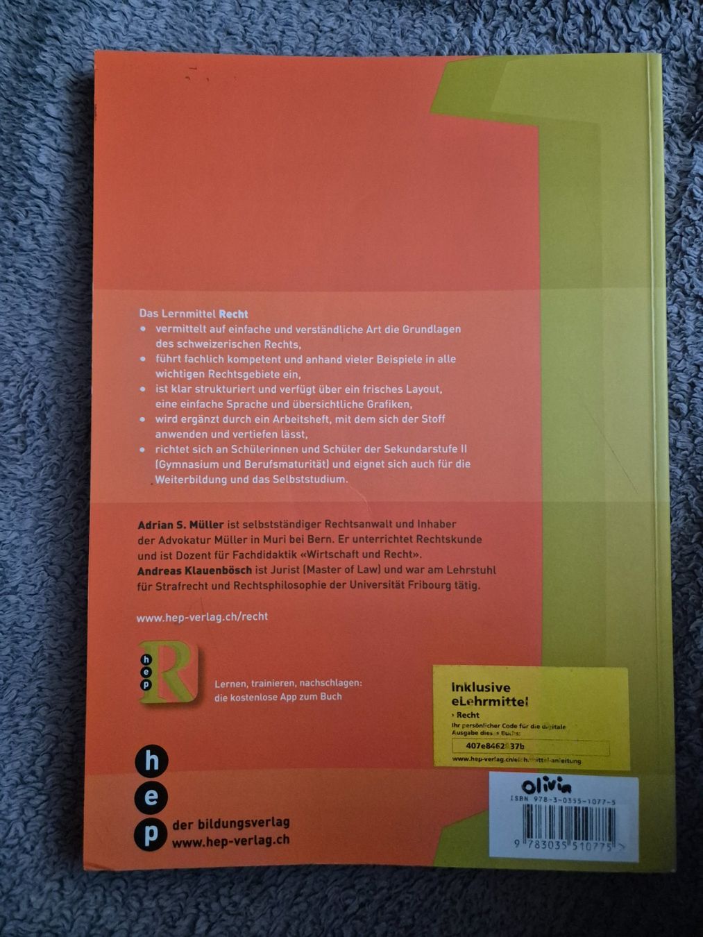 Livres: Recht – Neuf (Voir description) à Reigoldswil par lus_76dn 1