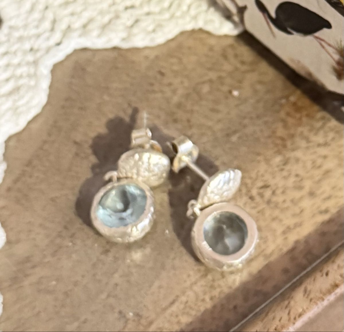 Boucles d'oreille: Silberohrringe mit Topas – Neuf (Voir description) à Donat par troja007 1
