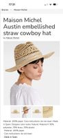 Maison Michel straw cow-boy hat size S