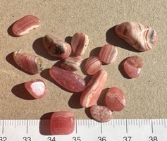 Rhodochrosite   Trommelsteine Einzelstk.    rundum poliert!!