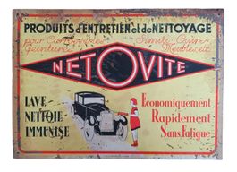 altes NETOVITE  Blechschild aus den 30er Jahren