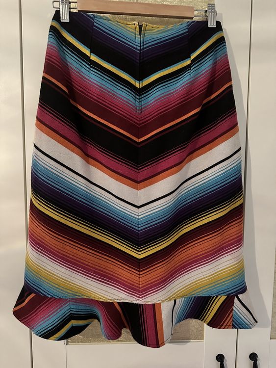 Fabulous chevron wool mix skirt 7