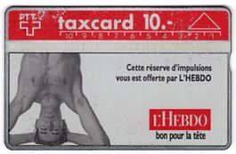 L'HEBDO - seltene frühe Firmen Taxcard