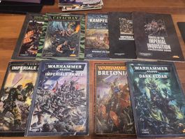Games Workshop Warhammer /40K diverse ältere Anleitungen
