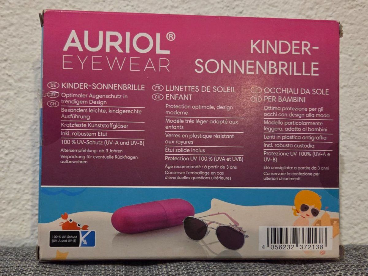 Occhiali & Lenti: AURIOL Kinder Sonnenbrille inkl. robustem Etui – Nuovo e nell'imballaggio originale da Thun venduto da el_gnom 3