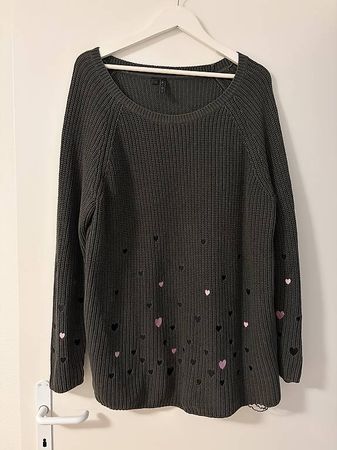 Pullover mit Stick / Gr. 48/50