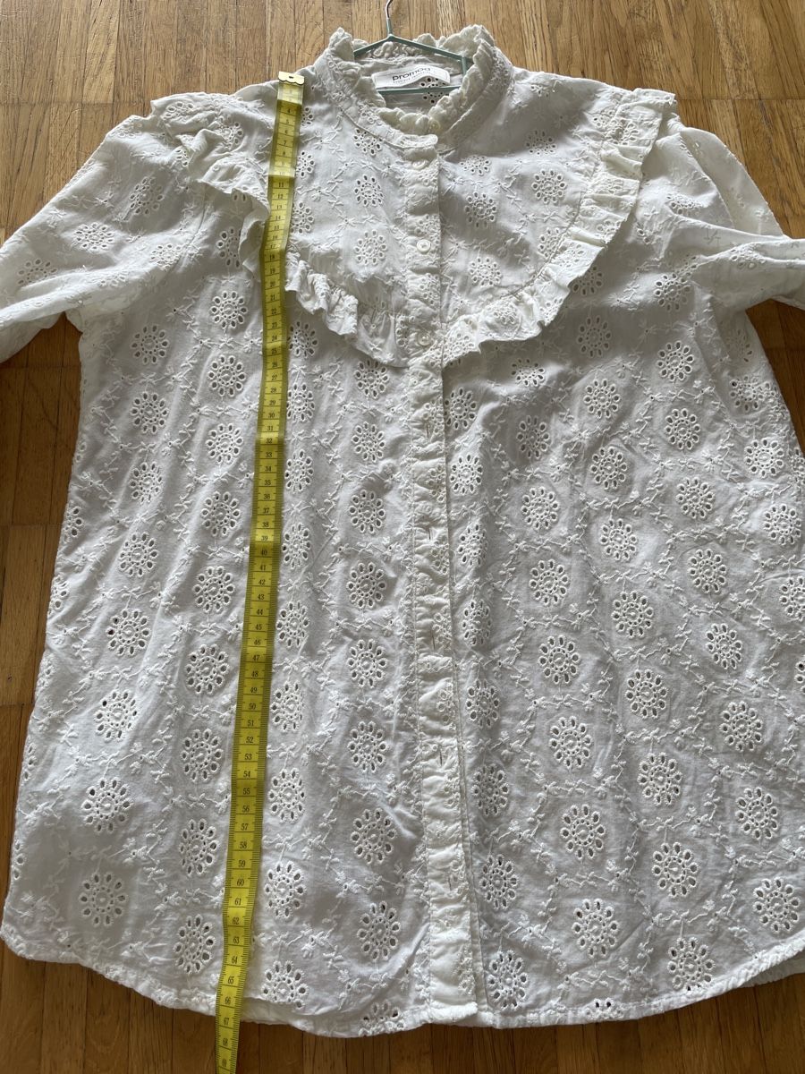 Camicette: Blouse with broderie anglaise white size 38 – Usato da Neuchatel venduto da shi_9fzw 3