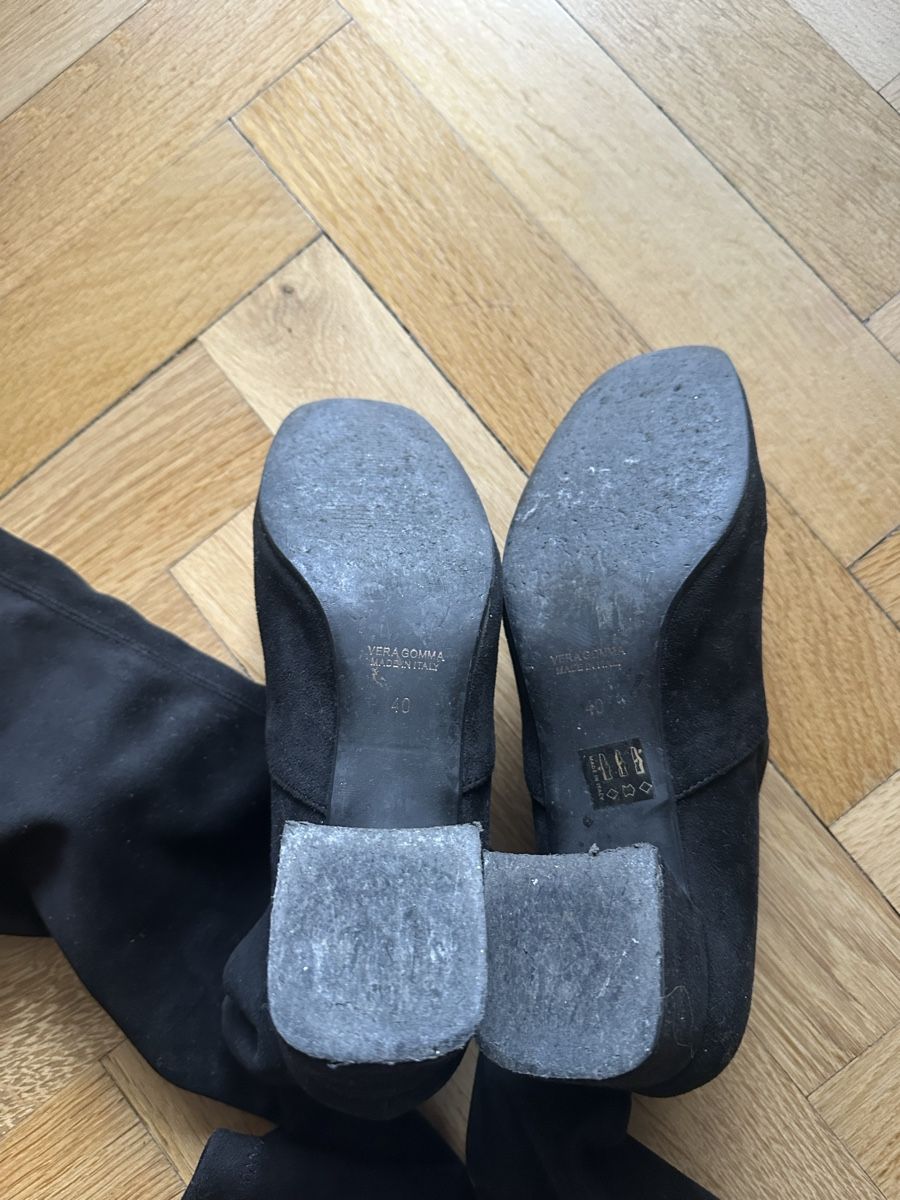 Chaussures femmes: Black long suede boots – D'occasion à Lugano par GGcloset 4