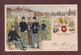 ST. GALLEN - Kadettentag 1899 // kleiner Eckbug //