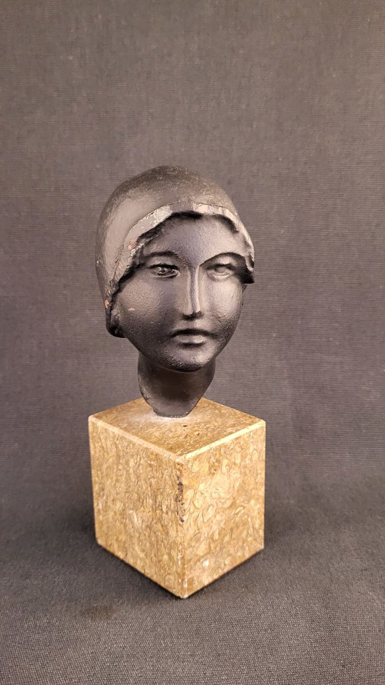 Figuren: Bronze-Portrait auf Stein-Sockel – Gebraucht aus Basel von spinne02 1