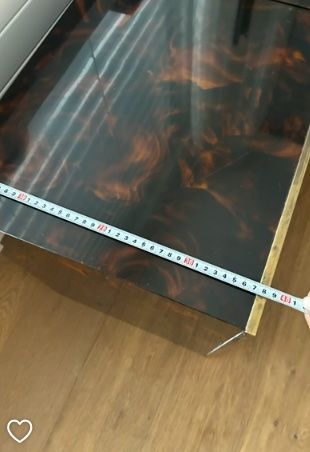 Comodini: Tortoise shell effect and brass finish vintage bedside table – Usato da Zollikon venduto da kmg1 2