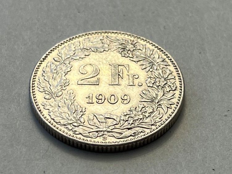 Alle Münzen: 2 Franken 1909, Vorzüglich!!! – Gebraucht aus Tägerwilen von Beata1sager 7