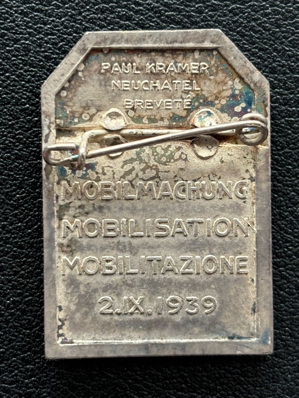 Spille & Fermagli: médaillon/ broche argentée Général Guisan – Usato da Clarens venduto da Scottoara 2