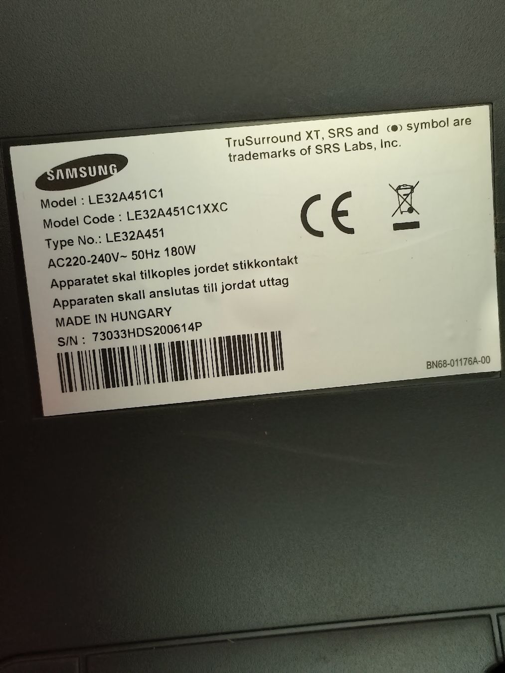 Samsung Televisori: tv samsung 32 Zoll – Usato da Muttenz venduto da christophkopp 3