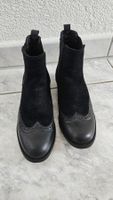 Stiefelette Chelsea Boots Gr. 38 schwarz Leder