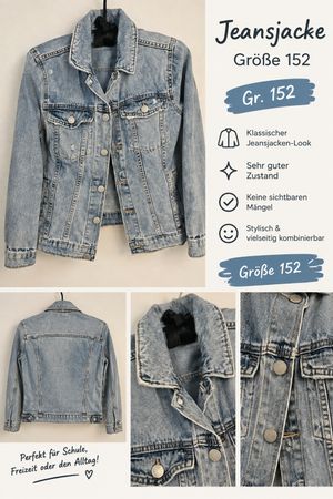 Jeansjacke Zara hellblau Grösse 152 guter Zustand