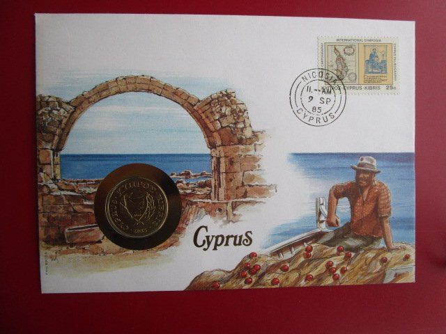 Tutti le monete: Münzbrief Cyprus Zypern 1983 – Nuovo e nell'imballaggio originale da Luzern venduto da Horoskop1