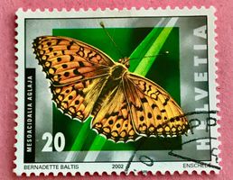Nr.1062 Grosser Permutterfalter Schmetterlinge GESTEMPELT 