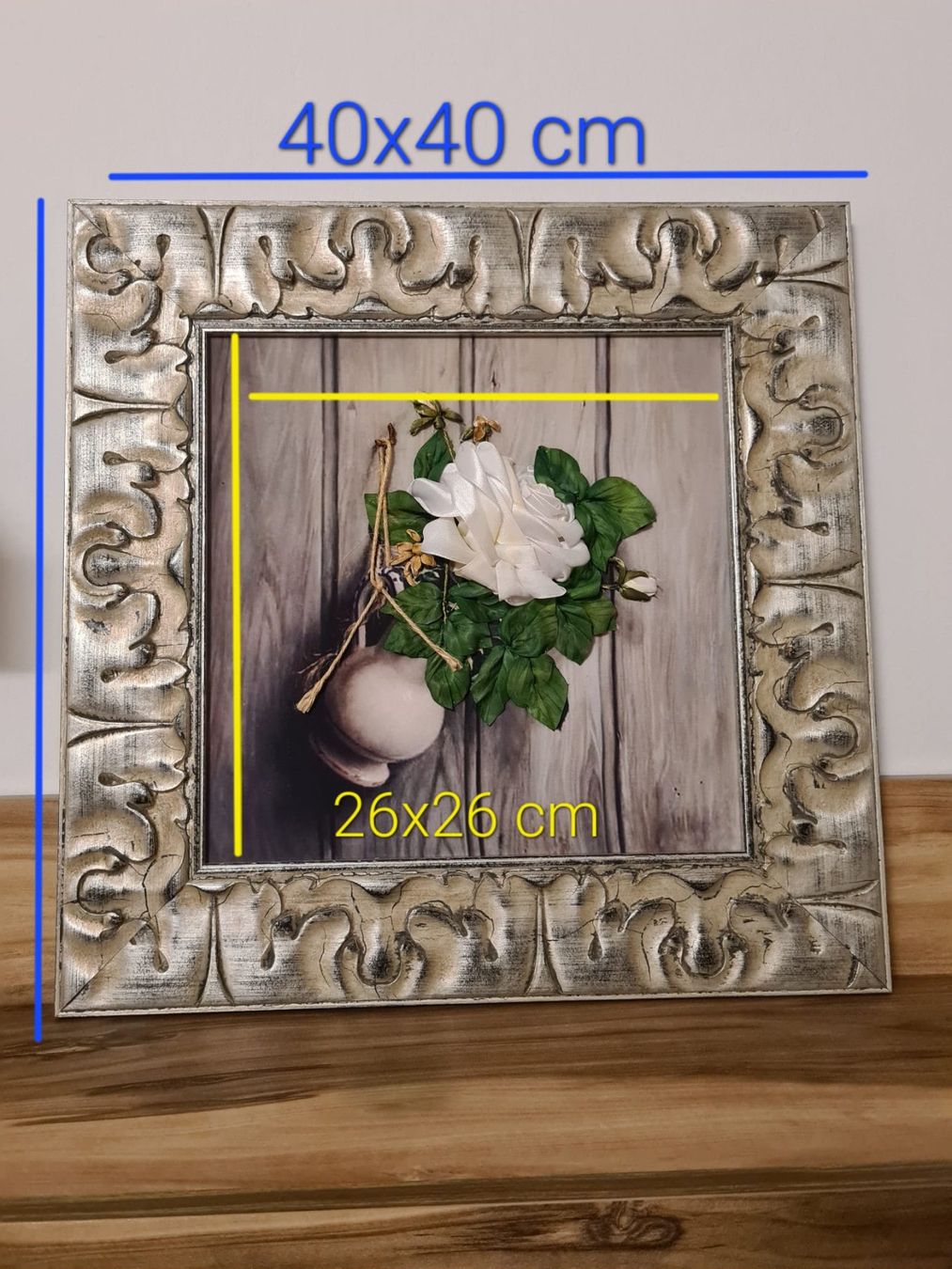 Poster & Bilder: 3D Stickerei Bild Gestickte Rose - Handarbeit – Neu (gemäss Beschreibung) aus Thal von man_52_al 5