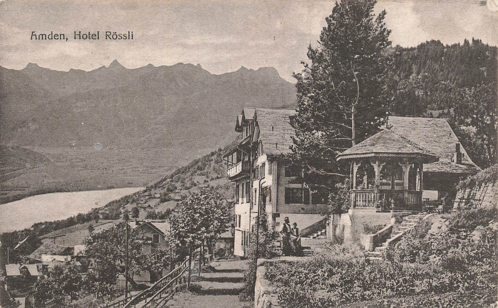 Ansichtskarten: Amden (SG) Hotel Rössli – Gebraucht aus Biasca von Blenio71