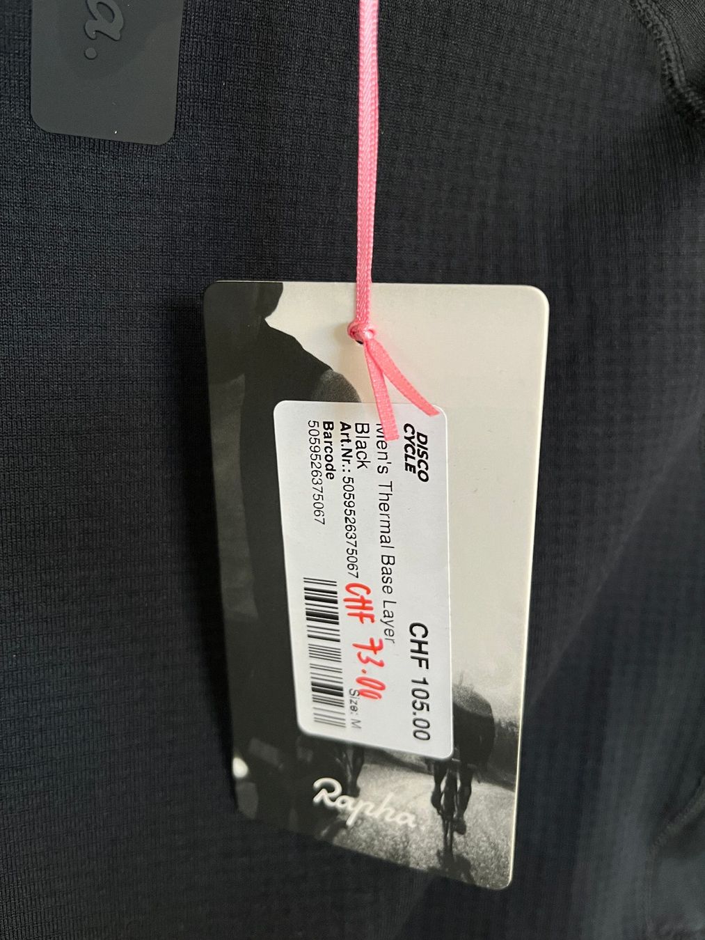 Rapha Canottiere & Pantaloni: % Rapha - Men's Thermal Base Layer - Black M – Nuovo e nell'imballaggio originale da Bern venduto da Disco_Cycle 2