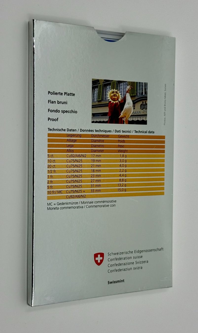 Alle Münzen: Münzsatz Schweiz 2014 "Gansabhauet" - Polierte Platte – Neu und originalverpackt aus Sempach von alsas 2