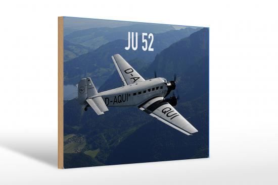 Insegne: Blechschild-JU-52 D-A-QUI – Nuovo e nell'imballaggio originale da Rupperswil venduto da big-one-sale 1