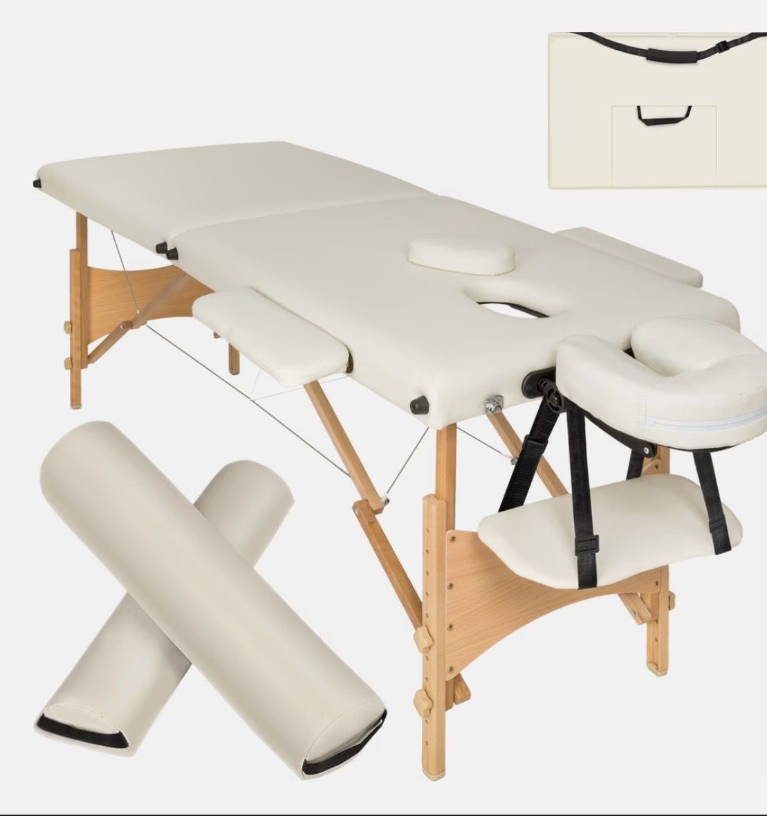 TecTake Lettini & sedie per cosmetici: Tragbare Massageliege - Praktisch Neu – Nuovo (secondo la descrizione) da Basel venduto da Shogan 9