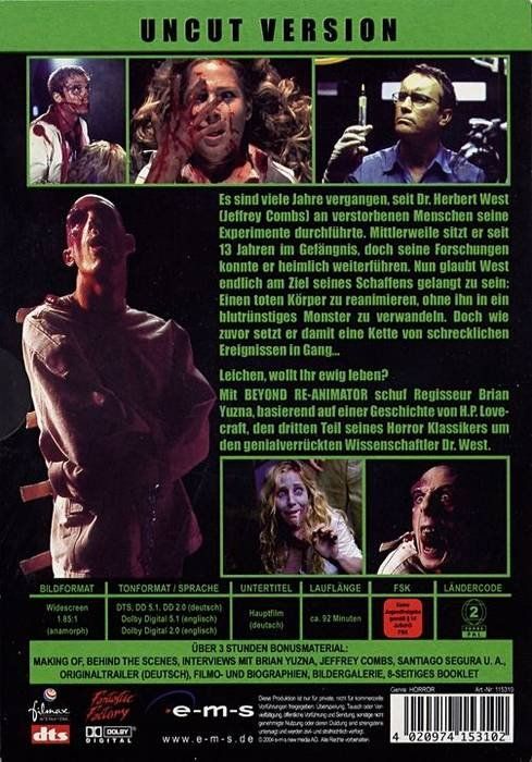 Alle DVDs: Beyond Re-Animator (2 DVD Special Edition) – Neu (gemäss Beschreibung) aus Volketswil von Fraese1 1