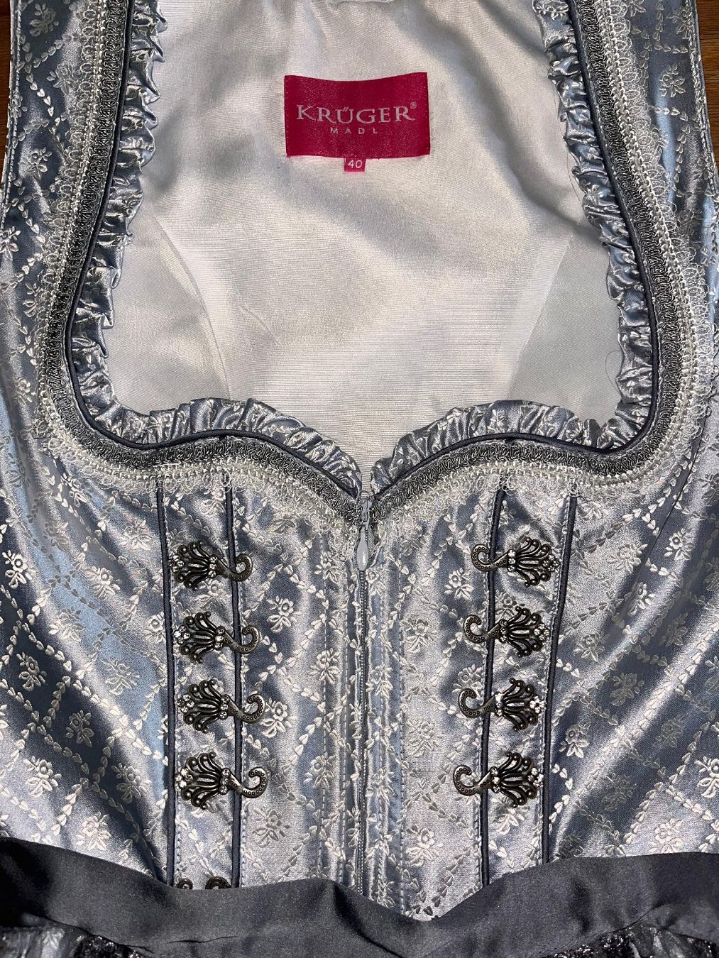 Krüger Kleider & Röcke: Krüger Dirndl blau/silber – Neu (gemäss Beschreibung) aus Binningen von Jarajomipa 6