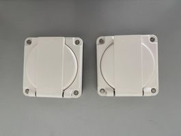 Feller Deckel m. Klappdeckel Nevo weiss Neu