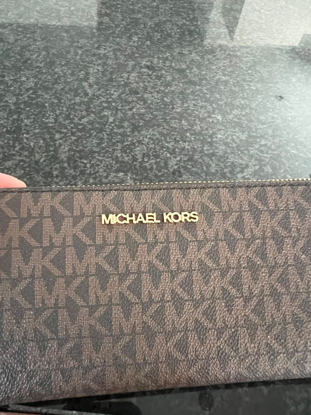 Michael Kors Portamonete: Michael Kors Portemonnaie brown – Nuovo e nell'imballaggio originale da Wiedlisbach venduto da Sistershop 4
