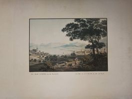 Luzern altkolorierte Aquatinta von Keller