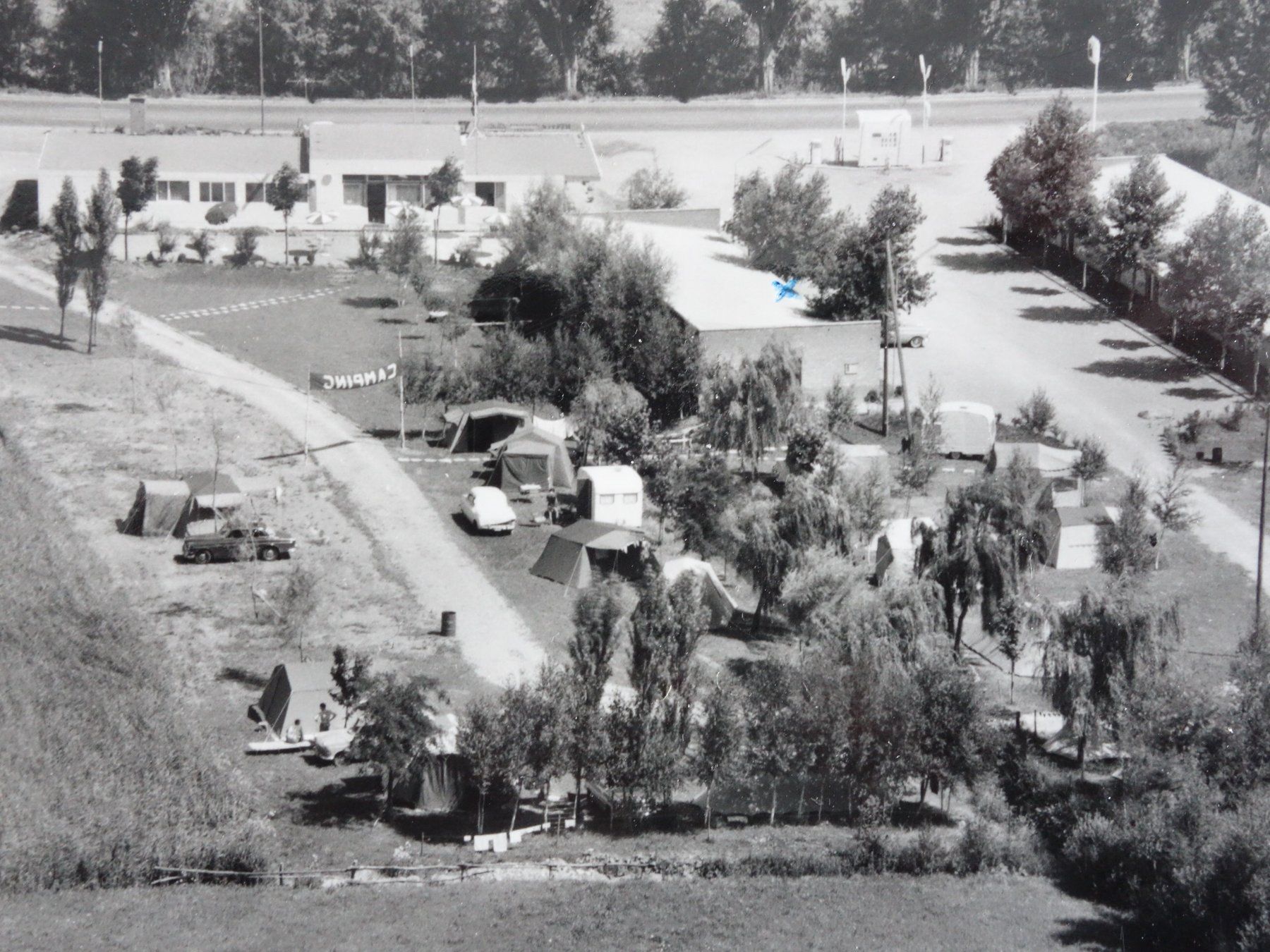 Cartoline postali: RARON - Camping Simplonblick - 1965 – Usato da Ibach venduto da Ibanto 1