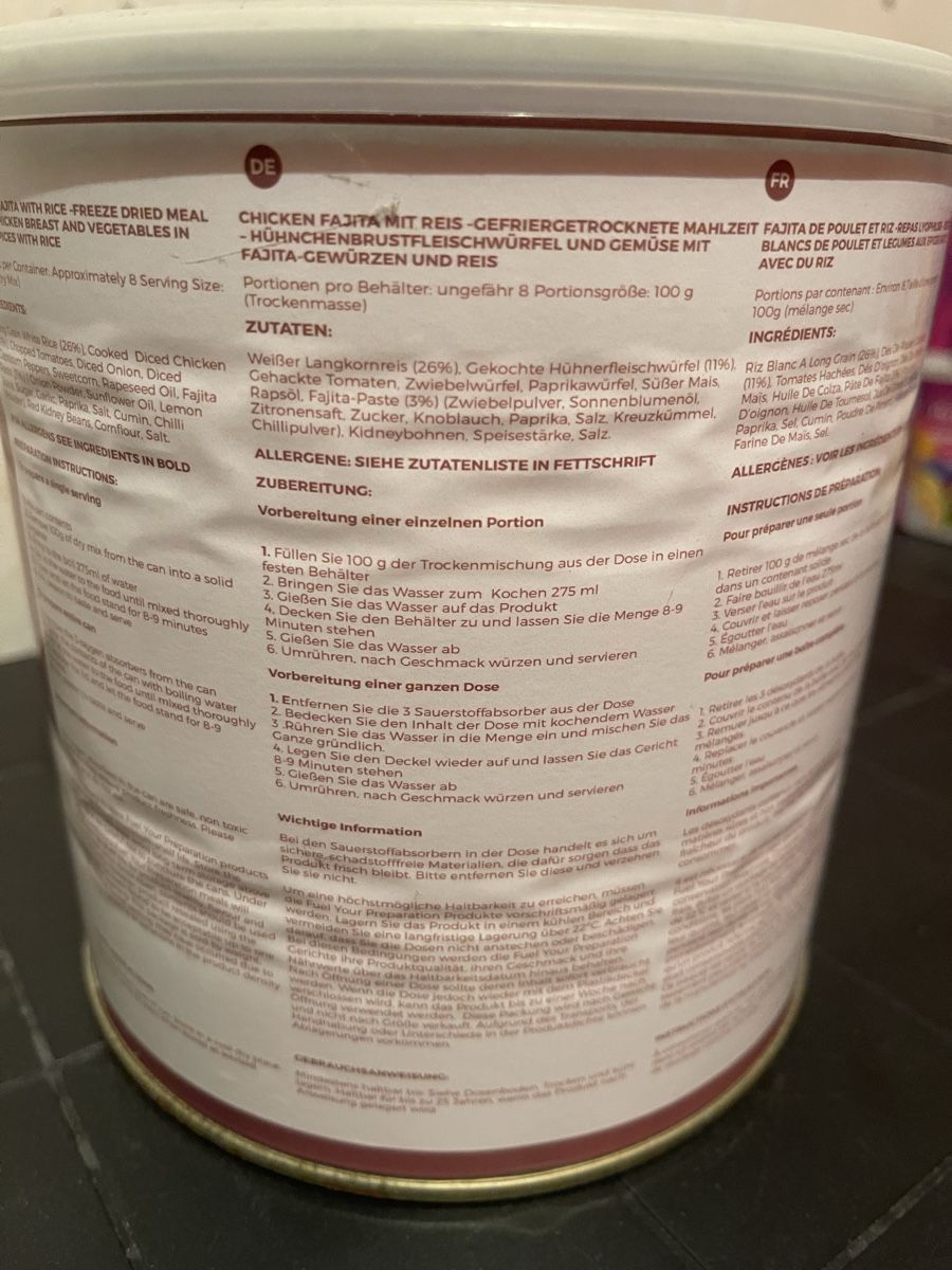 Cibi & Specialità: Prepare for Everything Notration 2 Dosen neuwertig – Nuovo e nell'imballaggio originale da Rodersdorf venduto da fris01 2