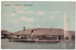 Lac Léman, SS LAUSANNE à Genève, circulée 1920