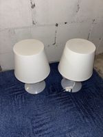 2x IKEA Tischlampe / Nachttischlampe weiss