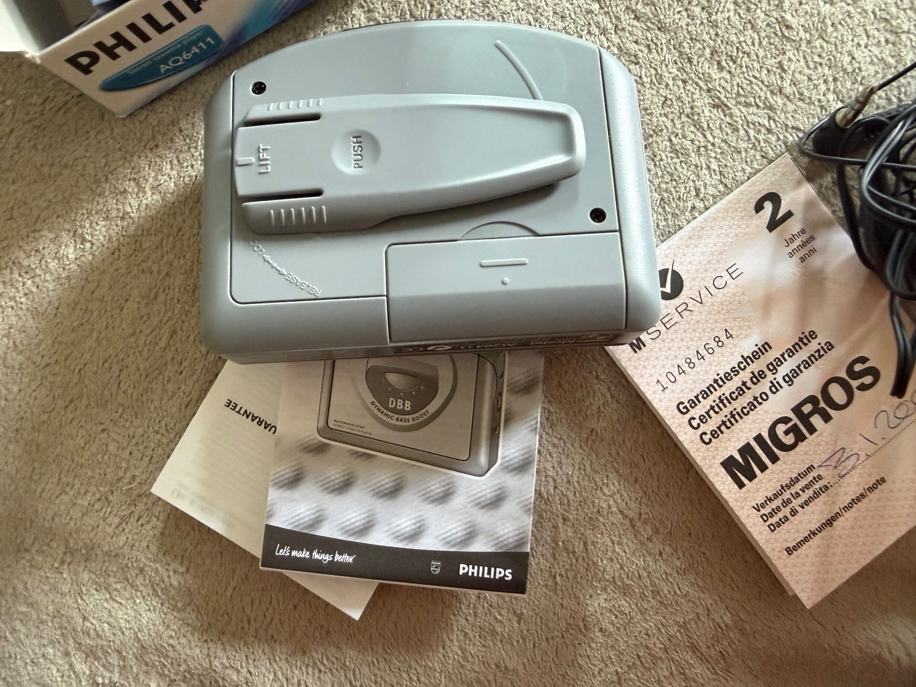 Tragbarer Mediaplayer: Philips AQ 6411 Cassette Player – Neu (gemäss Beschreibung) aus Aarau von KorgPA 8